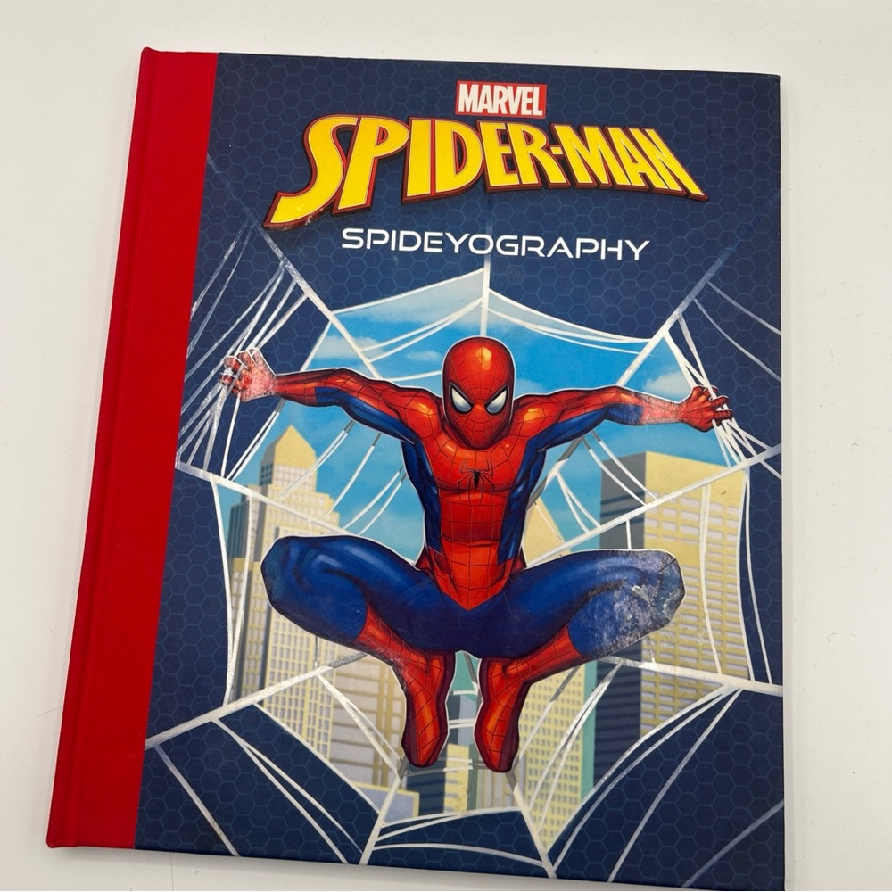 Marvel Spider-Man Spideyography with Red and Blue Cover